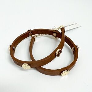French Connection Leather double Wrap Bracelet NWT